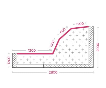 Схема балкона типа «Каблук» вариант 3